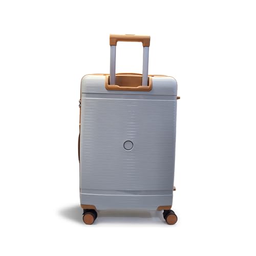 Image of Maverick Family Set of 3 (S +M+ L) Hard Sided Luggage Trolley Bag for Travel Suitcase with 8 Spinner Wheels - Check-in Size Suitcase (Maverick Silver)