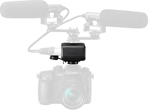 Image of Panasonic Professional XLR Audio Video Microphone Adaptor with 2 XLR Terminals - Accessory Compatible with LUMIX GH5, GH5S, S1 and S1R Mirrorless Digital Cameras - DMW-XLR1, Black