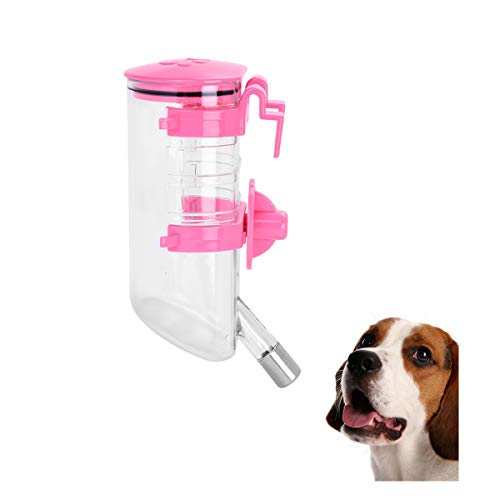 No Drip Water Bottles Hanging Pet Water Drinking Bottles Puppy Water Feeder Bottle for Dog Kennel Cage Leak-proof Rabbit Top Fill Water Bottles Pet Automatic Dispenser Bottles for Small Animals