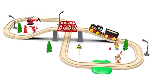 Train Track Accessories Battery Operated Action Locomotive Train, Magnetic Train Toy For Wooden Tracks, Motorized Train Fits For All Major Brand Train Set For Toddlers (Battery Not Included) #TOP1