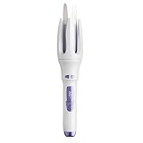 Automatic Curling Iron Rotating 1.25 inch Automatic Hair Curler with 4 Temperature, Essential Oil Coating, Anti-Scald, Curling Wand Hair Care and Hydrated Curls Technology Quick Heat-Up (Purple 32mm)