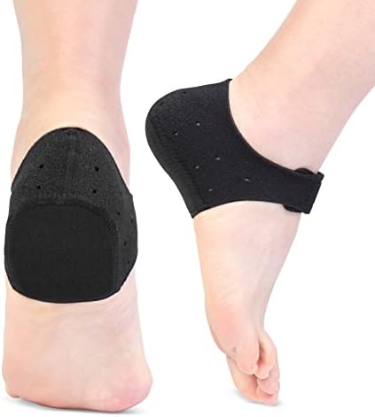 Thicker Heel Cushion Cups for Heel Pain【Updated Version】, Plantar Fasciitis Heel Spur Relief Products, Heel Supports Inserts, Heel Protectors for Pressure Sores (L(W:10-13/M:8.5-13), Black2)