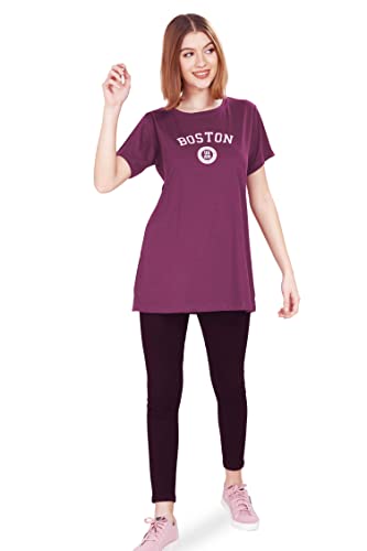 Image of WEET Women's Cotton Long Printed T-Shirt