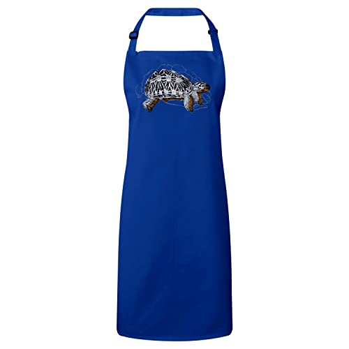 Tablier cuisine bleu tortue fini les taches avec style minimaliste chic