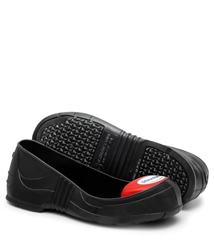 OST Unisex Steel Toe Shoe Covers – Slip-Resistant Lightweight PVC Safety Overshoes with Color Coded Sizing