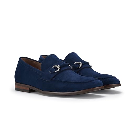 Image of Ferro Aldo Men's Premium Moc Toe Loafers | Casual & Dress Styles with Tassels & Horsebit Buckles
