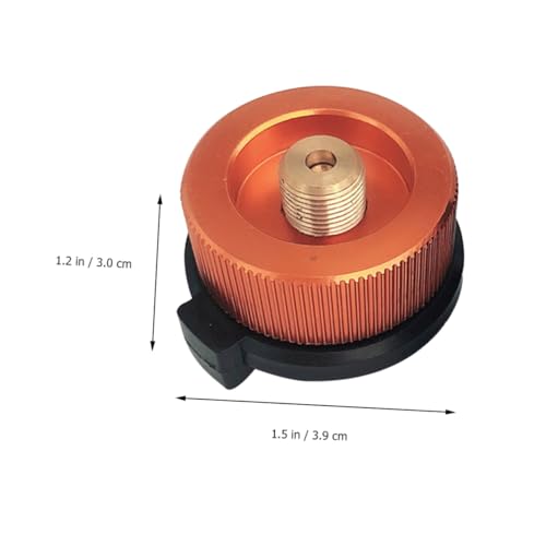 Sosoport Stove Connector Head for Outdoor Camping Split Gas Furnace Adapter Easy Install Compatible with Straight and Flat Tank No Gas Leakage Durable Fixing Screw Selection Random Color2