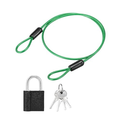 Cable de seguridad para equipaje y cascos PATIKIL con candado integrado