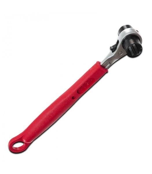 Chiave Cricchetto Per Ponteggi 21/22 - Meccanismo Reversibile, Asta Di Manovra, Impugnatura Ergonomica - Foto 8