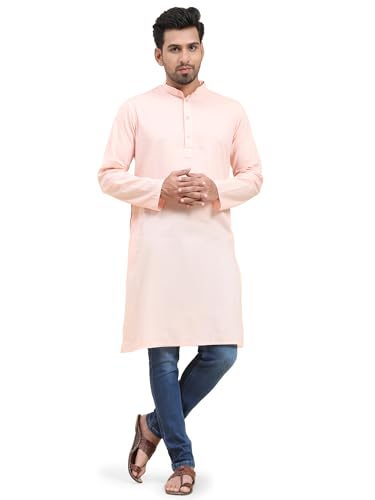 Image of SKAVIJ Mens Cotton Casual Wear Everyday Use Modern Kurta