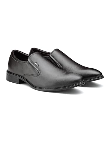 Image of Lee Cooper LC1474E2R Men's Lightweight Leather Shoes | Comfortable, Stylish Slip-On Formal Footwear for Office, Business 40EU 6UK
