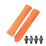 LXGGUC Cinturini per Orologi in Gomma siliconica 19mm 20mm 21mm 22mm Adatti per Cinturino Omega Seamaster 300 speedmaster Seiko SKX Cinturino Cinturino Orologio Luna