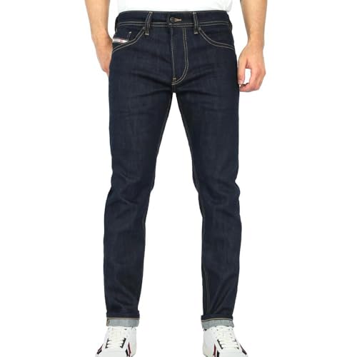 Image of Diesel Thommer 01 Men's Dark Blue Slim Jeans, Blue, 40 W