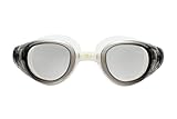 ROKA X1 Anti-Fog Low-Drag Large Mirror Swim Goggles for Men and Women - Light Grey