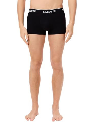 Lacoste 3-Pack Stretch Cotton Boxers pour Homme Noir XL