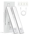 Under Cabinet Lighting Rechargeable, Dimmable Magnetic Motion Sensor Under Cabinet Light, 1100 mAh Wireless LED Under Counter Lights - Kitchen, Closet, Stairs, Hallway
