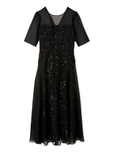 [フレイ アイディー] モールエンブロイダリーレースドレス FWFO252045 レディース BLK 0