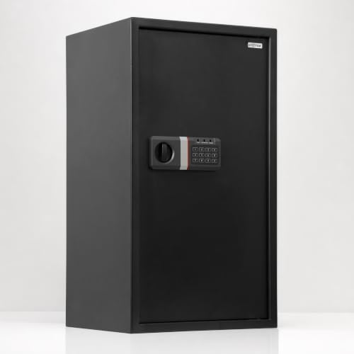 Image of Plantex 106 Ltr. Safe Locker For Home /Digital Locker /Electronic Safety Locker with Master & User Dual Code Access with Emergency Key /2 Years Warranty By Plantex (Black)