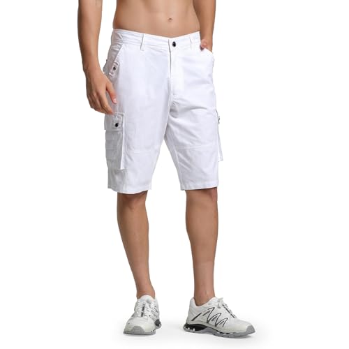 Nothinchan Men's Casual Lightweight Cargo Shorts with Multi Pockets Big & Tall