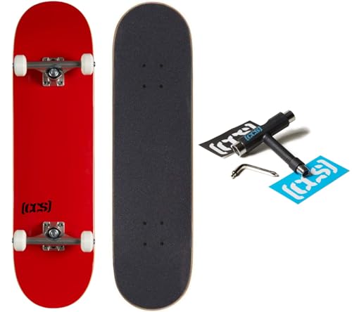 [CCS] Logo Skateboard Completo Rojo 21.6 cm