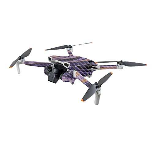 Image of MightySkins Carbon Fiber Skin Compatible with DJI Mini 3 - Purple Jewel | Protective, Durable Textured Carbon Fiber Finish | Easy to Apply | Made in The USA