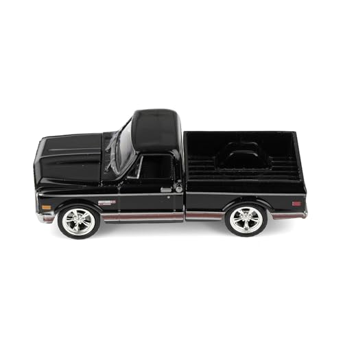 Greenlight 1/64 Chevy Cheyenne C10 1972 Negro miniatura 5