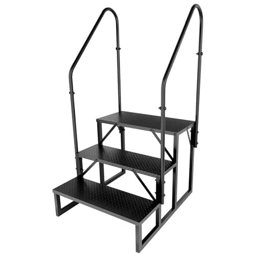 Image of RV Step 3 Step Ladder with 2 Handrails