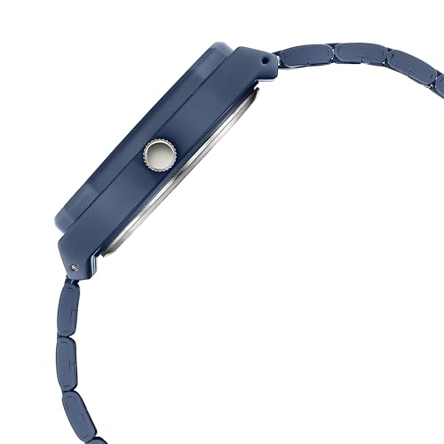 Image of Sonata Poze 6 Terra Trails Quartz Blue Round Dial Men's Watch | Stainless Steel Strap Material | Watches for Men Analog - SP70073KM01
