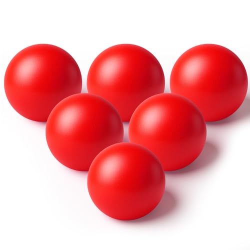 Image of Jenaai 6 Pack Arcade Ball Roll and Score Replacement Balls 2.48 Inch for Family Recreation Rooms, Ladder Toss, Outdoor Yard Replacement Balls for Arcade Ball Toss, Home Recreation Game
