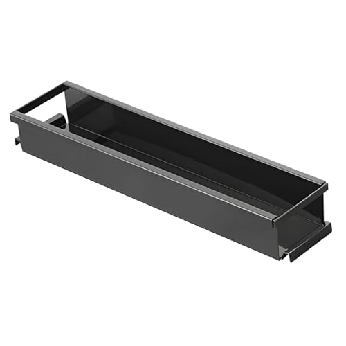JUJUFREE Estante de almacenamiento extensible de acero al carbono, longitud ajustable, herramienta de construcción de alta resistencia, fácil para baño y cocina