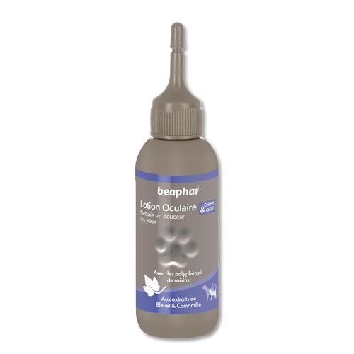 BEAPHAR – Lotion oculaire Premium pour Chien et Chat – Aux polyphénols de Raisin – Contient...