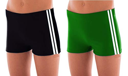 Kit 02 Sungas Juvenil Menino Boxer Lisa com Listas