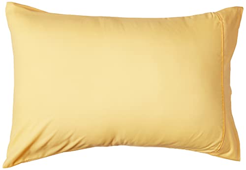 Sweet Home Collection 7 Piece Comforter Set Bag Solid Color All Season Soft Down Alternative Blanket & Luxurious Microfiber Bed Sheets, Yellow, Queen