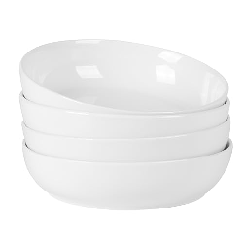 Opiniones y reviews de Platos hondos los mejores 5. 48 Gibson Home Zen Buffet - Cuencos para ensaladas de porcelana de cerámica resistente a los rasguños y arañazos de 40 onzas, cuencos para servir, juego de cuencos de sopa, gran...