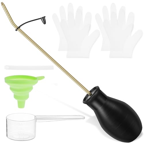 7Pcs Powder Duster, Easy to Use Powder Dispenser, Multipurpose Powder Applicator Dispenser, Stable Handheld Bulb Duster, Folding Bulb Duster Sprayer Insects Duster for Agricultural Supplies