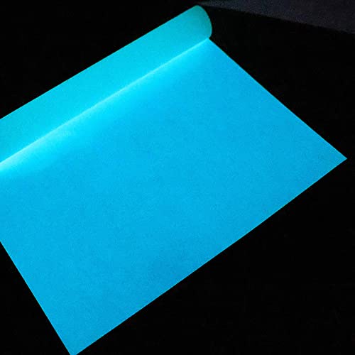 HOHOFILM Glow in The Dark Blue Heat Transfer Vinyl T-Shirt Press Paper Sheet Print Pattern 20