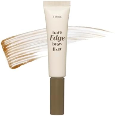 ETUDE Bare Edge Brow Gel Fixer, brow lamination, Strong Hold, Sheer Brown