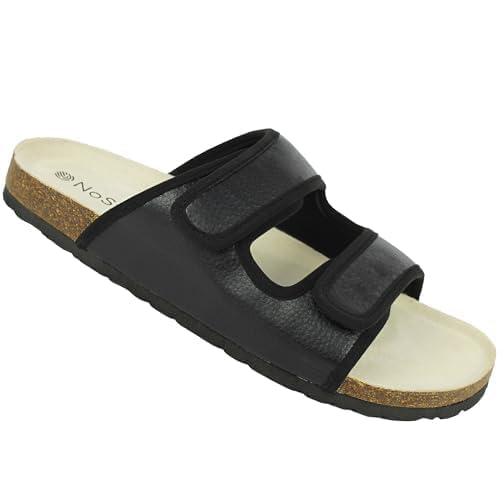 NoStrain Womens Cork Sandals | Stylish, Comfortable & Sustainable Sandals For Women with Adjustable Straps (Phantom Black, 6) (B0D7H7M8MT) Amazon Price History, Amazon Price Tracker
