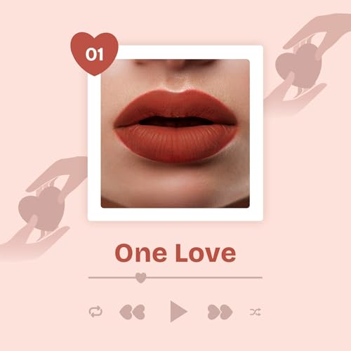MARS Love Track Velvet Lip Tint (2.8ml) (ONE LOVE) | Velvet Matte Finish | Non-Sticky & Lightweight | Highly Pigmented | Comfortable Wear | 6 Flattering Shades