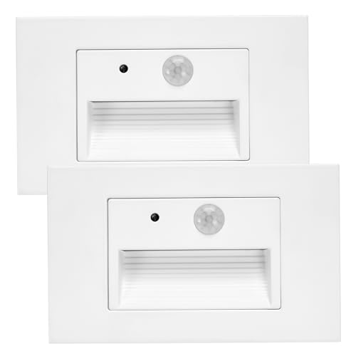 Maxxima Horizontal LED Motion Sensor Step Light
