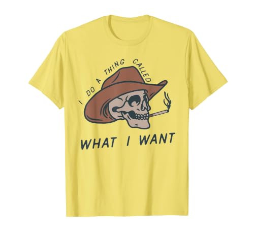 I Do a Thing Called What I Want Design T-Shirt, Men, Lemon Yellow, XX-Large