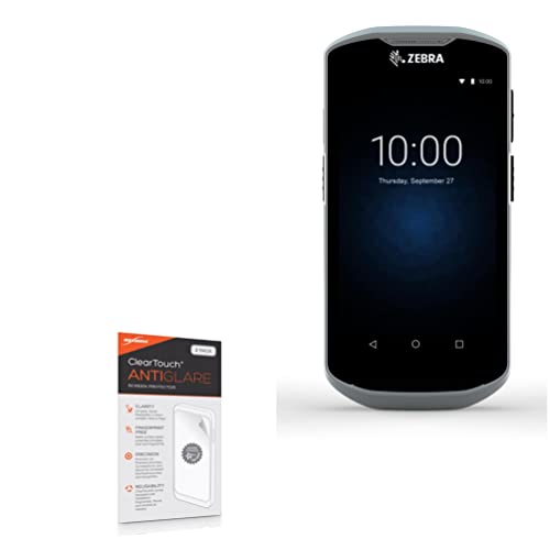 BoxWave Screen Protector Compatible with Zebra TC52-HC - ClearTouch Anti-Glare (2-Pack), Anti-Fingerprint Matte Film Skin
