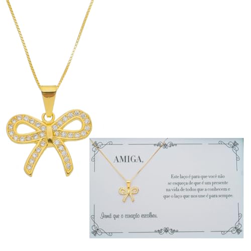 Colar com mensagem para amiga