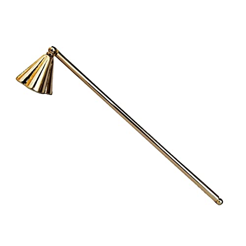 Stainless Steel Candle Snuffer with Long Handle (Gold)