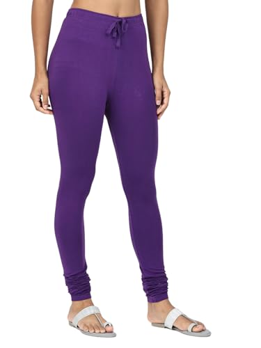Image of Robinbosky Cotton Churidhar Leggings for Women - Stylish, Stretchable & Flattering Fit for All-Day Comfort