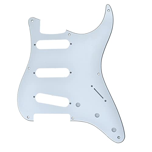 Plaque de protection guitare Strat SSS sans perçage pour modèles US Mexique