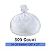 Plastiguide 20-30 Gallon Trash Can Liners, 500 Count High Density Garbage Bags, 30'' x 37'', Clear, for Outdoor, Bathroom, Office, Recycling, Janitoria, Commercial and Industrial Use