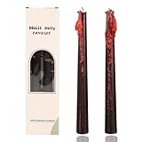 4 Pcs10inch Black Bleeding Taper Candle Vampire Tears Candles Unscented Tall Bleeding Candles, Gothic holderor Halloween Party Gothic and Themed Party Decor(2, 10 inch)