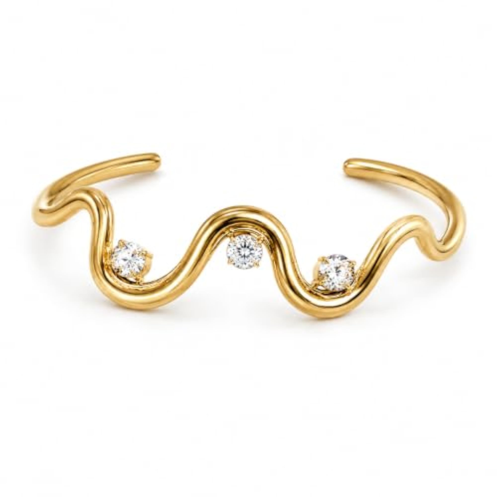 Women's Evanka Wavy Cuff Bracelet, Stylish Design