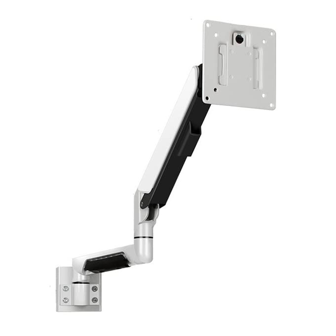 UUYRSZS Soporte de Brazo para Monitor de Alta Resistencia de 10' a 32' para Montaje en Pared, Soporte para Monitor de Movimiento Completo con Resorte de Gas, Brazo de Montaje Ajustable de Aluminio,